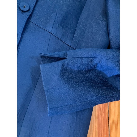 Anne Klein Suit & Skirt Set Blue Sz 10  Skirt Blazer Jacket - Picture 4 of 9